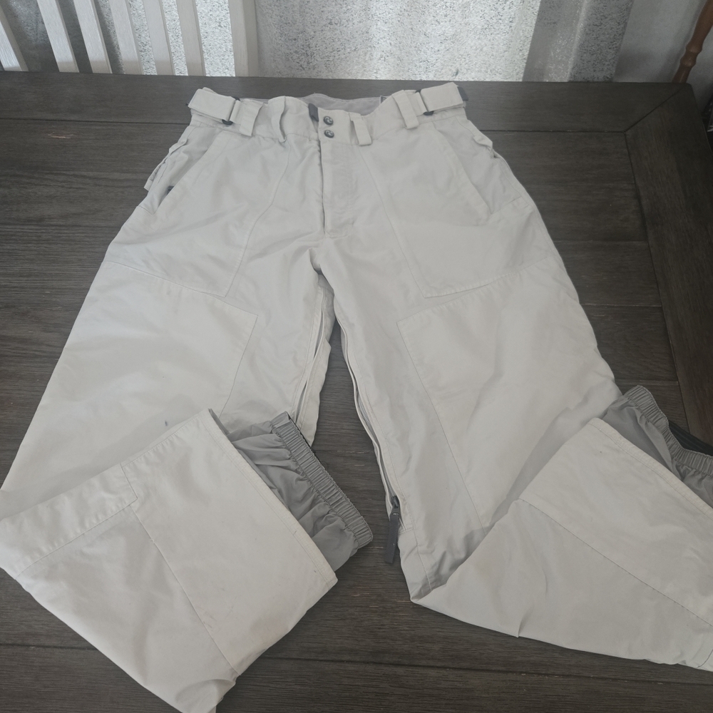 Vintage Burton Ronin Snowboard Pants Mens Size M White Baggy Y2K Archive Gorpcor